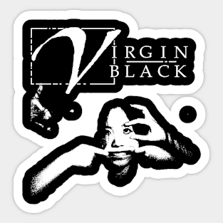 Virgin Black metal Sticker